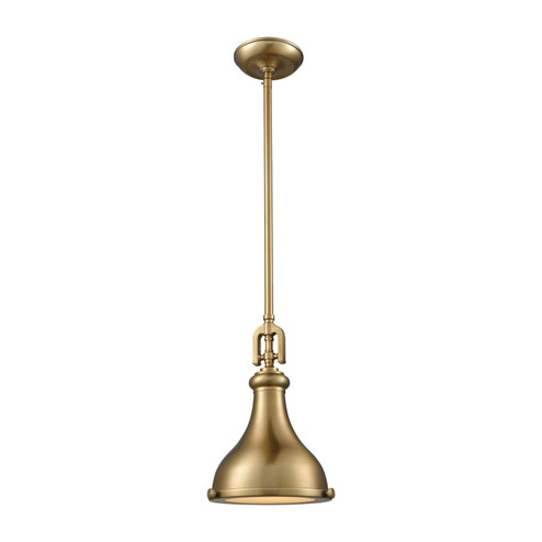 Rutherford One Light Mini Pendant in Satin Brass (45|570701)