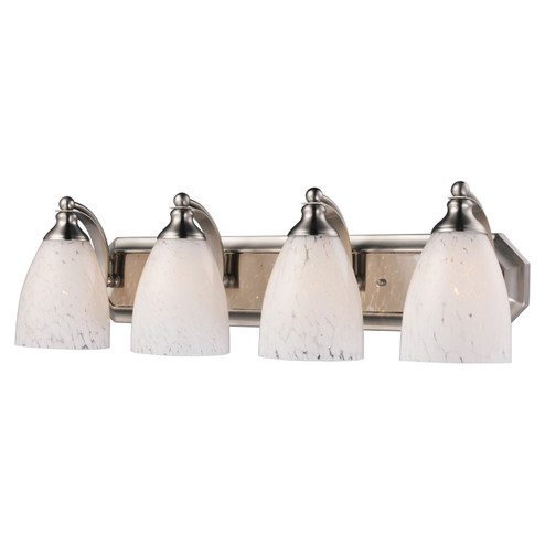 Mix-N-Match Four Light Vanity in Satin Nickel (45|5704NSW)