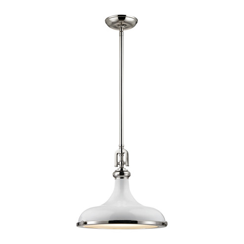 Rutherford One Light Pendant in Gloss White (45|570411)