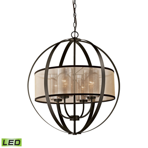 Diffusion LED Chandelier in Oil Rubbed Bronze (45|570294LED)