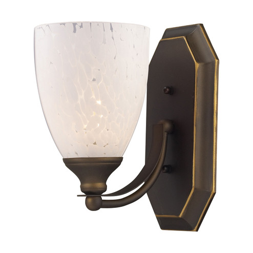 Mix-N-Match One Light Vanity Lamp in Aged Bronze (45|5701BSW)