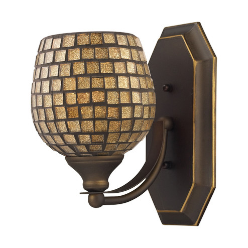 Mix-N-Match One Light Vanity Lamp in Aged Bronze (45|5701BGLD)