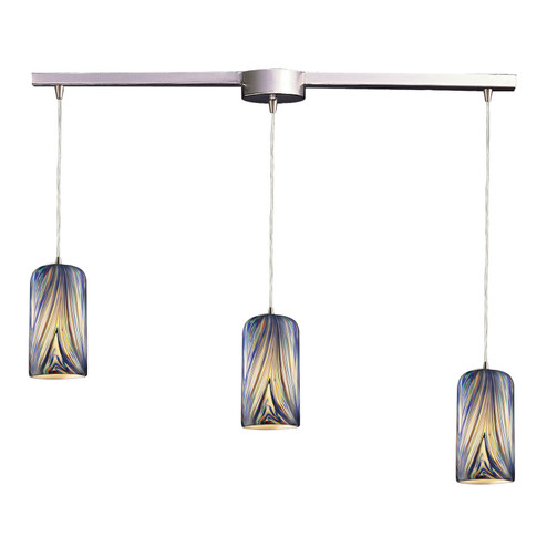 Molten Three Light Pendant in Satin Nickel (45|5443LMO)