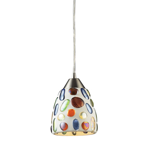 Gemstone One Light Mini Pendant in Satin Nickel (45|5421)