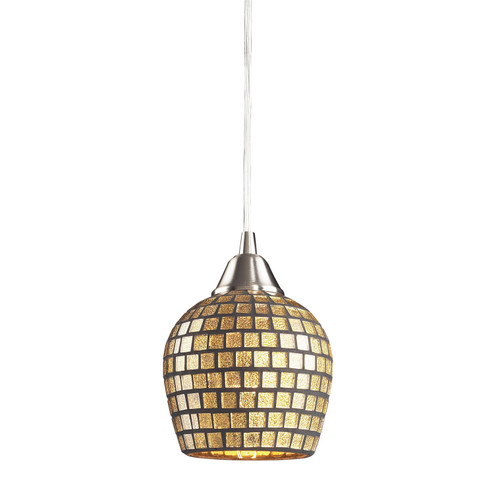 Fusion One Light Mini Pendant in Satin Nickel (45|5281GLD)