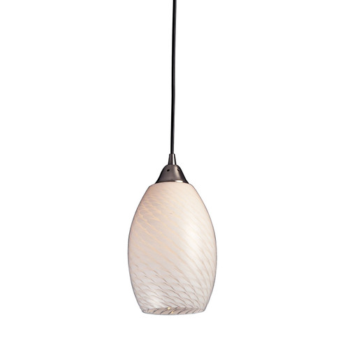 Mulinello One Light Mini Pendant in Satin Nickel (45|5171WS)