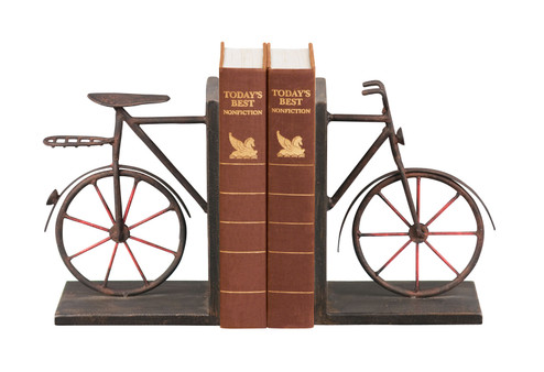 Bicycle Bookend - Set of 2 in Rust (45|513857)