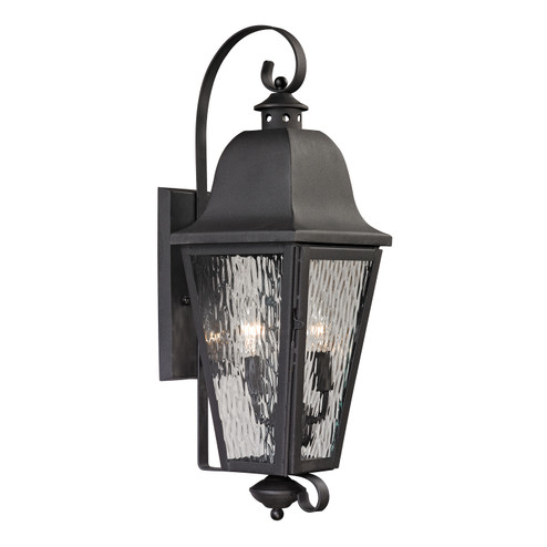 Forged Brookridge Two Light Outdoor Wall Sconce in Charcoal (45|471012)