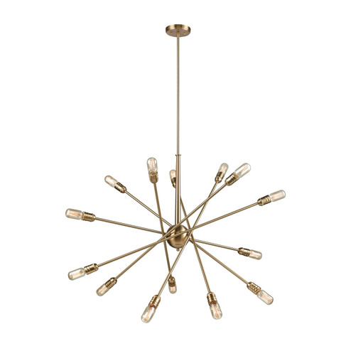 Delphine 14 Light Chandelier in Satin Brass (45|4624214)