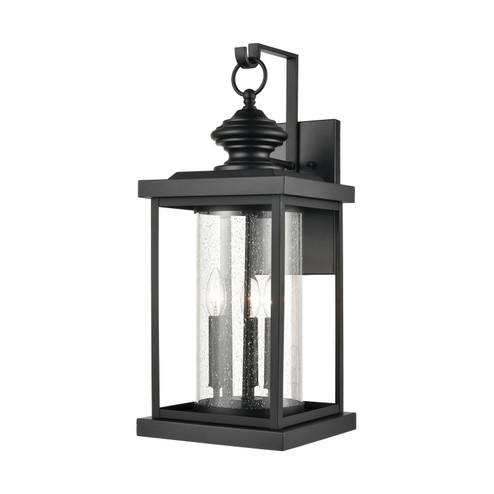 Minersville Three Light Outdoor Wall Sconce in Matte Black (45|454523)