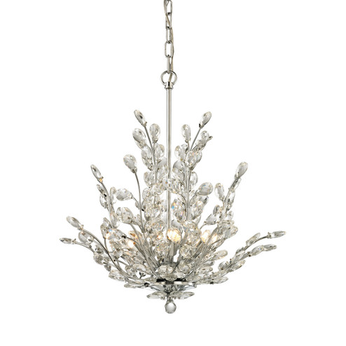 Crystique Six Light Chandelier in Polished Chrome (45|452626)