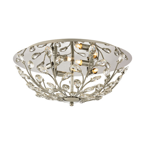 Crystique Four Light Flush Mount in Polished Chrome (45|452614)