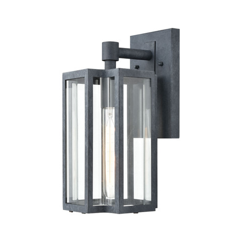 Bianca One Light Outdoor Wall Sconce in Aged Zinc (45|451641)