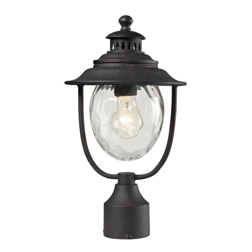 Searsport One Light Outdoor Post Mount in Weathered Charcoal (45|450421)