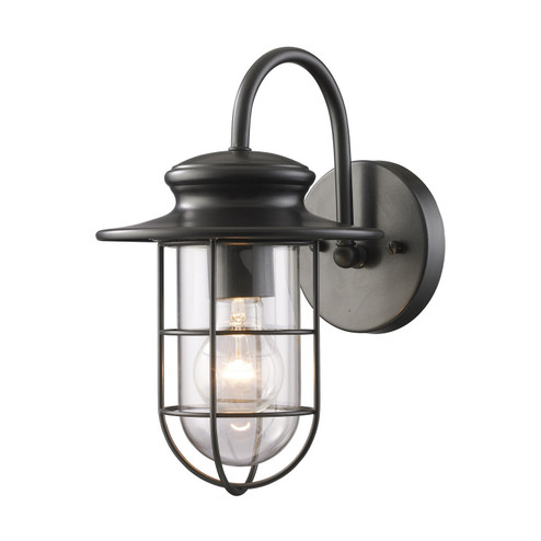 Portside One Light Outdoor Wall Sconce in Matte Black (45|422841)