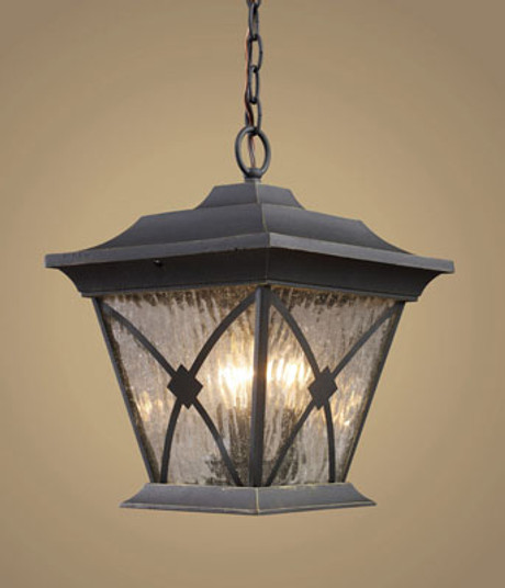 Rutland Three Light Hanging Lantern in Hazelnut Bronze (45|421231)