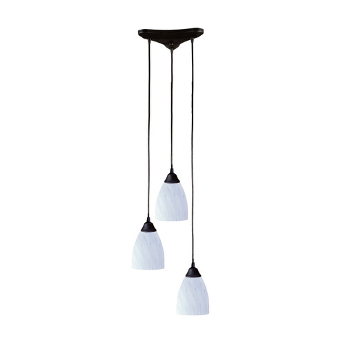 Classico Three Light Pendant in Dark Rust (45|4063WH)