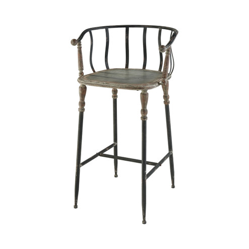 Yonkers Bar Stool in Galvanized (45|35110514)