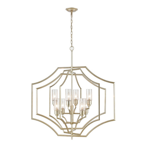 Cheswick Eight Light Chandelier in Aged Silver (45|334478)