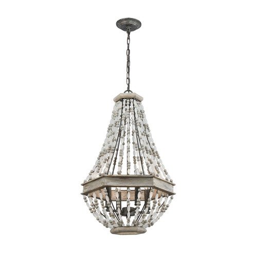 Summerton Four Light Chandelier in Washed Gray (45|331934)