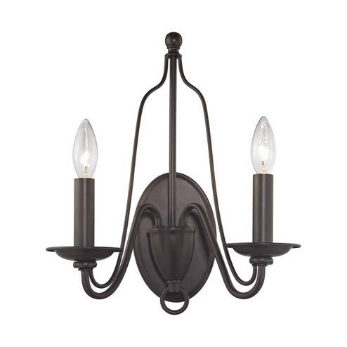 Monroe Two Light Wall Sconce in Oil Rubbed Bronze (45|321602)