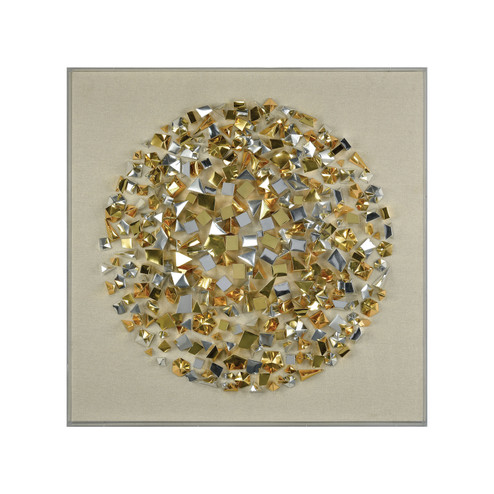 H R H Wall Art in Gold (45|3168039)
