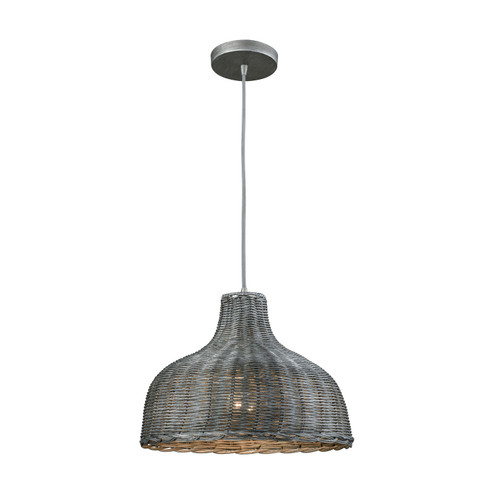 Pleasant Fields One Light Pendant in Weathered Gray (45|316411)