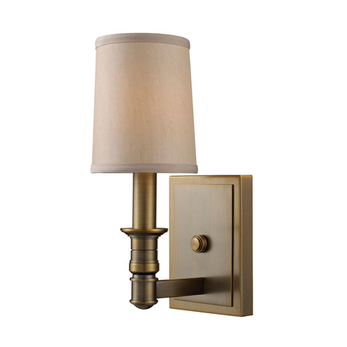 Baxter One Light Wall Sconce in Brushed Antique Brass (45|312601)