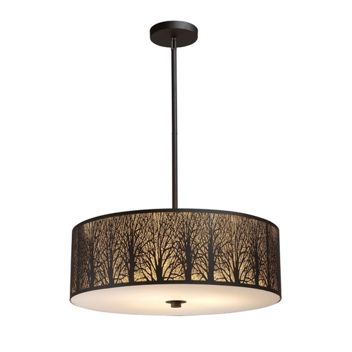 Woodland Sunrise Five Light Chandelier in Aged Bronze (45|310755)