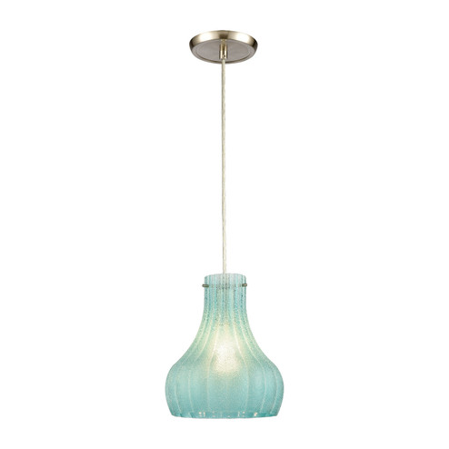 Coastal Scallop One Light Mini Pendant in Satin Nickel (45|301701)