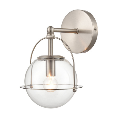 Langford One Light Wall Sconce in Satin Nickel (45|186301)