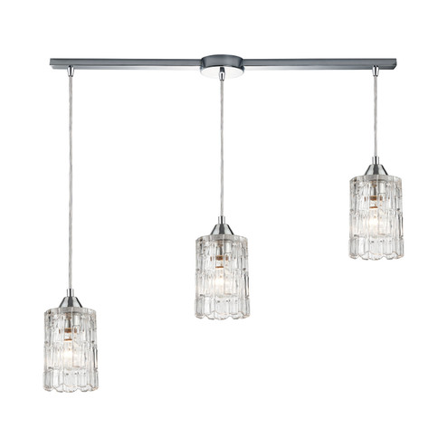 Ezra Three Light Pendant in Polished Chrome (45|174143L)