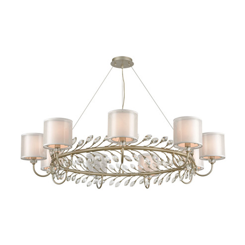 Asbury Nine Light Chandelier in Aged Silver (45|162869)