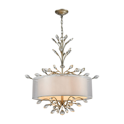 Asbury Four Light Chandelier in Aged Silver (45|162824)