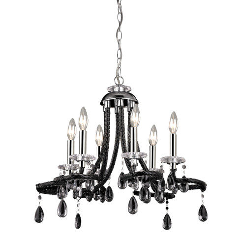 Julio Six Light Chandelier in Chrome (45|144030)