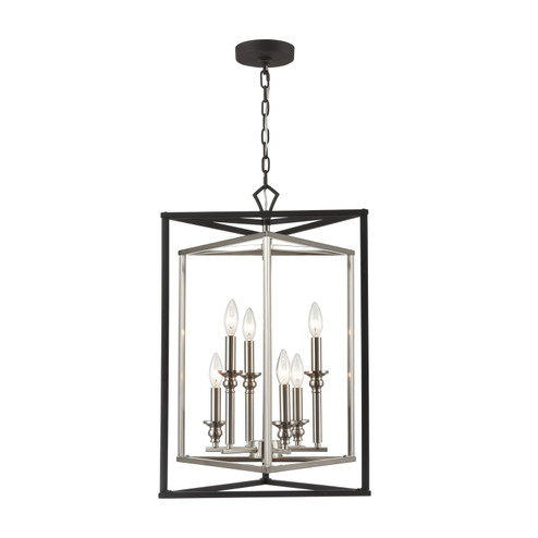 Salinger Six Light Pendant in Charcoal (45|122366)