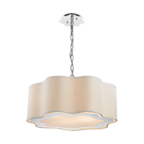 Villoy Four Light Pendant in White (45|1140019)