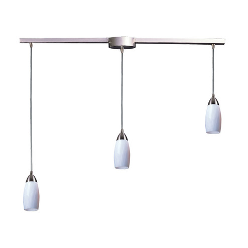 Milan Three Light Pendant in Satin Nickel (45|1103LWH)