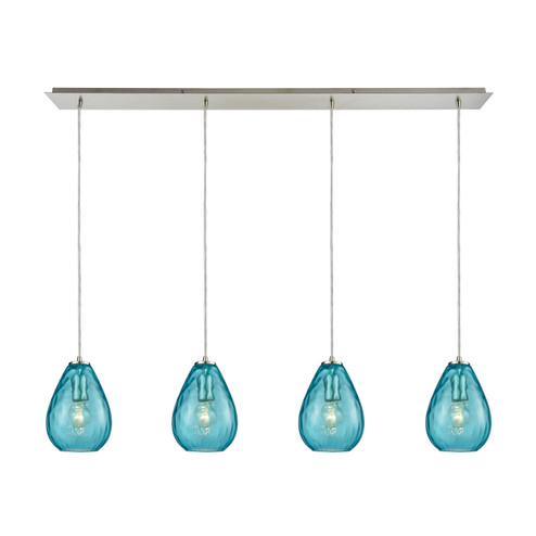 Lagoon Four Light Pendant in Satin Nickel (45|107704LP)