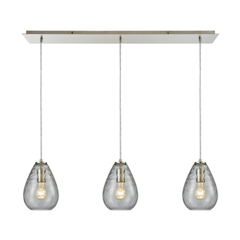 Lagoon Three Light Pendant in Satin Nickel (45|107603LP)