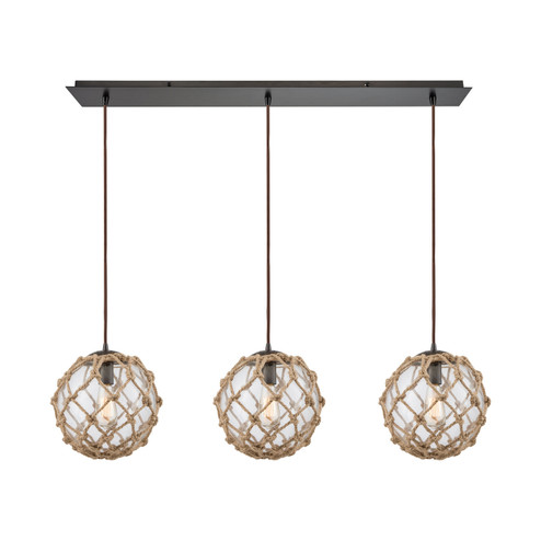 Coastal Inlet Three Light Pendant in Oil Rubbed Bronze (45|107153LP)