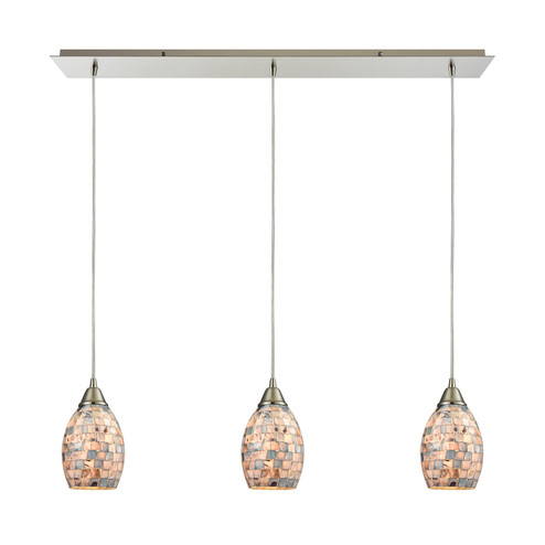 Capri Three Light Pendant in Satin Nickel (45|104443LP)