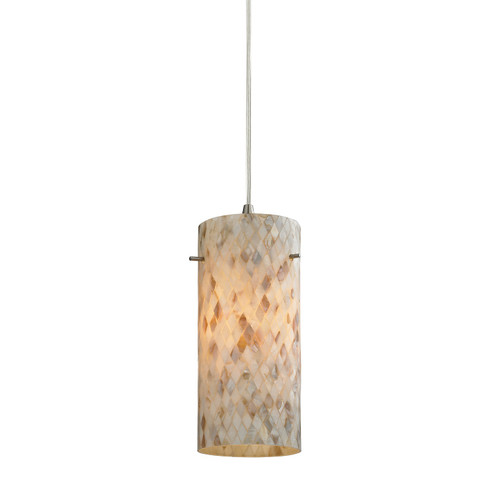 Capri One Light Mini Pendant in Satin Nickel (45|104421)