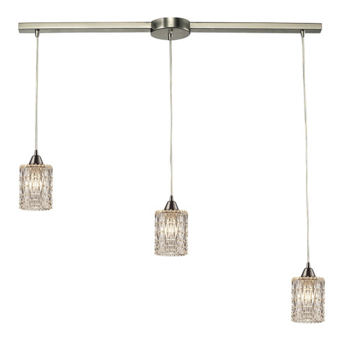 Kersey Three Light Pendant in Satin Nickel (45|103433L)