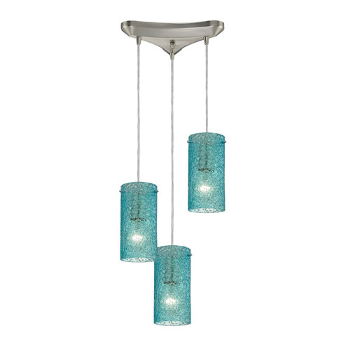 Ice Fragments Three Light Pendant in Satin Nickel (45|102423AQ)