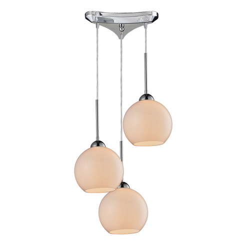 Cassandra Three Light Pendant in Polished Chrome (45|102403WH)