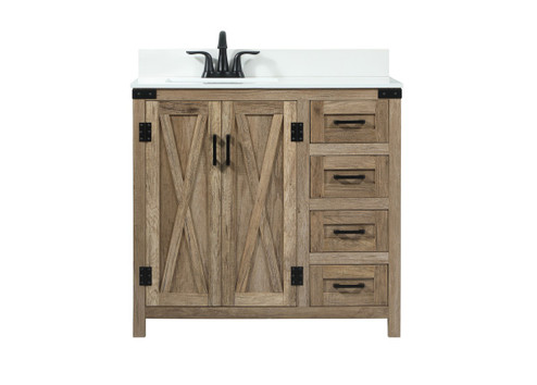 Grant Single Bathroom Vanity in natural oak (173|VF90236NTBS)