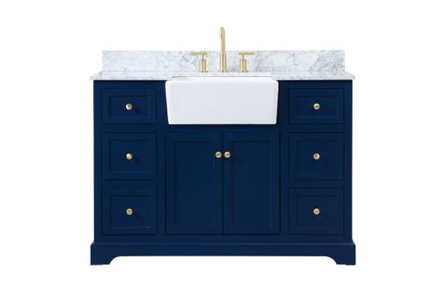 Franklin Single Bathroom Vanity in blue (173|VF60248BLBS)