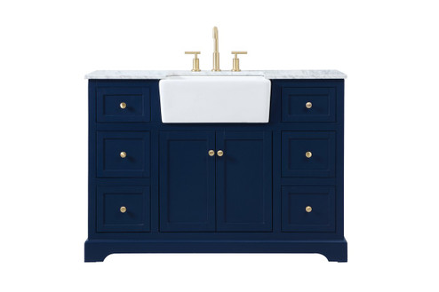 Franklin Single Bathroom Vanity in blue (173|VF60248BL)