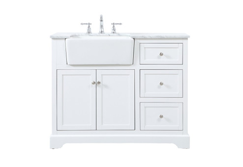 Franklin Single Bathroom Vanity in White (173|VF60242WH) Franklin Single Bathroom Vanity in White (173|VF60242WH)